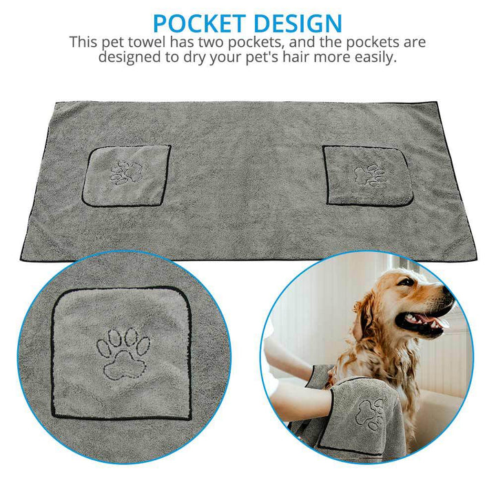 Discover the Super Absorbent Pet Bathrobe Bath Towel