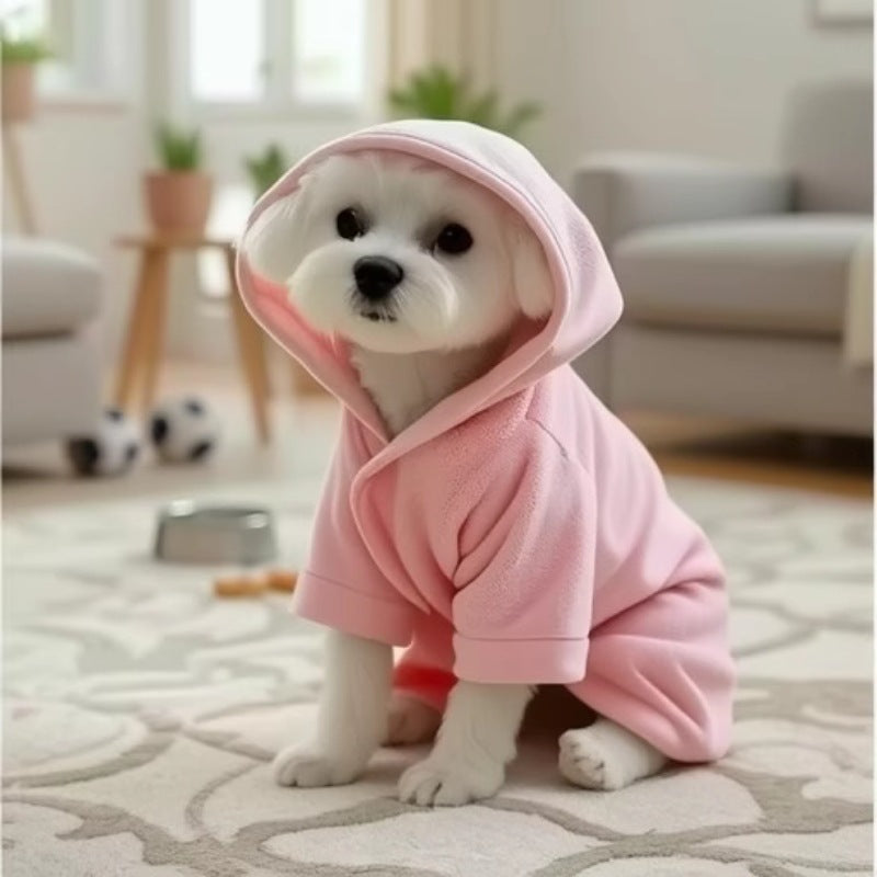 Soft Thickened Pet Coral Fleece Bathrobe: The Ultimate Comfort for Your Furry Friend