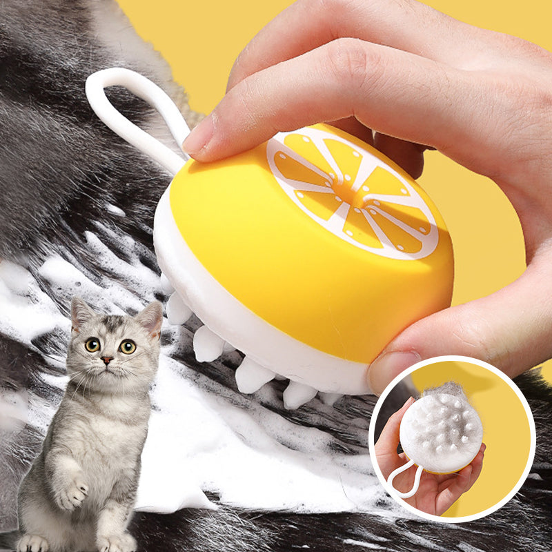 Unleash the Power of Pampering with Our Pet Silicone Bath Brush Massage Comb